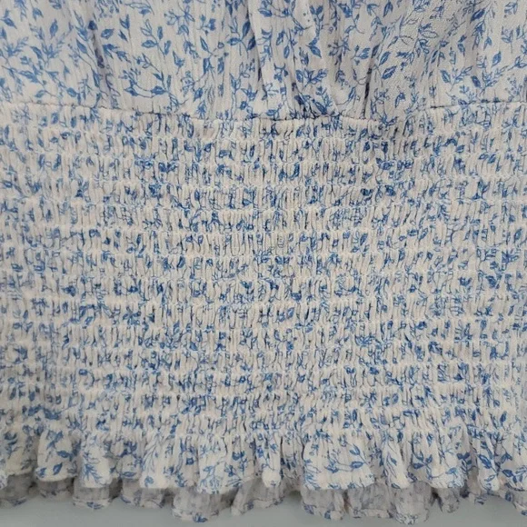 🔵 Anthropologie (Paper Crane) Ditsy Floral Top - Picture 2 of 6